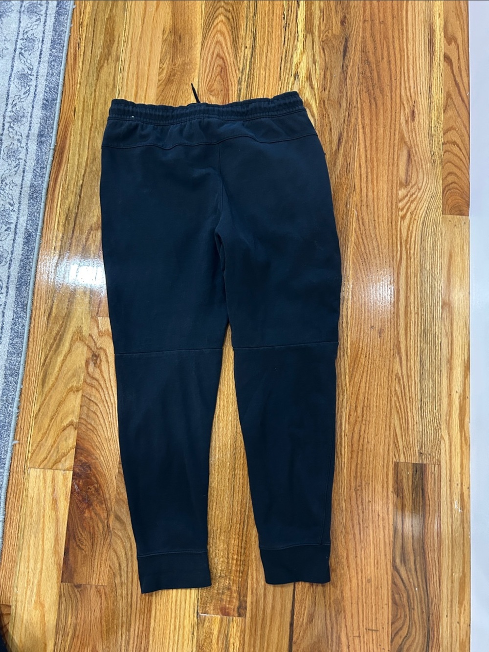 Nike Black Men's Athletic Joggers with Drawstring - Picture 3 of 6